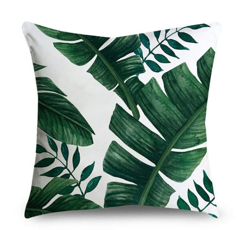 HKM-315347 Cactus Pattern Cushion Cover, 45x45 CM Polyester Decorative Pillow Case for Home and Office