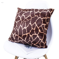 HKM-315411 Leopard Print Plush Cushion Cover in Multiple Colors