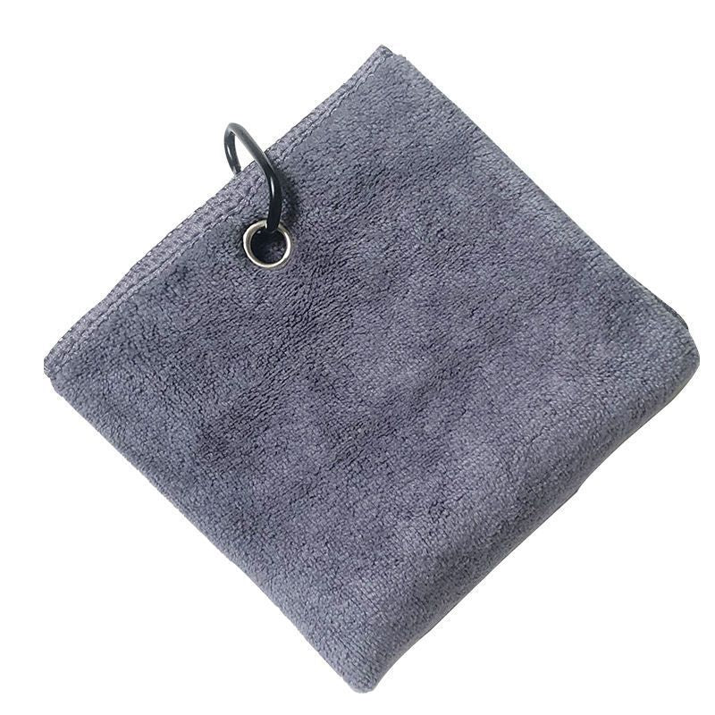 HKM-315539 Microfiber Golf Towel with Quick-Dry Hook - 40x40 cm, Absorbs Water in 21-25 Seconds