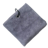HKM-315539 Microfiber Golf Towel with Quick-Dry Hook - 40x40 cm, Absorbs Water in 21-25 Seconds