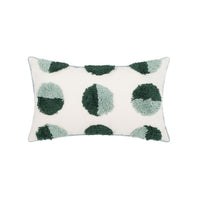 HKM-315667 Nordic Style Geometric Tufted Pillow Cushion in Emerald Green Cotton Blend, Available in Various Sizes