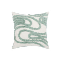 HKM-315667 Nordic Style Geometric Tufted Pillow Cushion in Emerald Green Cotton Blend, Available in Various Sizes