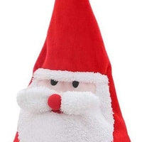 HKM-315731 Musical Red Santa Hat for Christmas Parties - Adjustable Size and Soft Plush Material