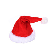 HKM-315731 Musical Red Santa Hat for Christmas Parties - Adjustable Size and Soft Plush Material