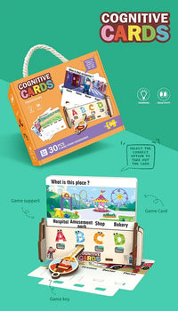 HKM-315795 Interactive Wooden Educational Toy Set for Kids – Enhance Thinking and Observation Skills