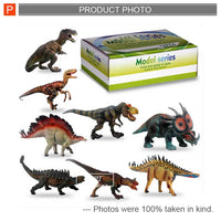 HKM-315923 Lifelike Plastic Dinosaur Toy Set for Kids Aged 5-13 Years, 12 Piece Collection