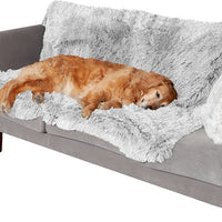 HKM-315923 Plush Double Layer Waterproof Dog Blanket - Thick and Cozy Pet Cushion