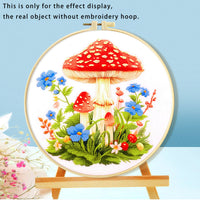 HKM-316115 Mushroom Embroidery DIY Kit with Various Cartoon Designs and Complete Accessories