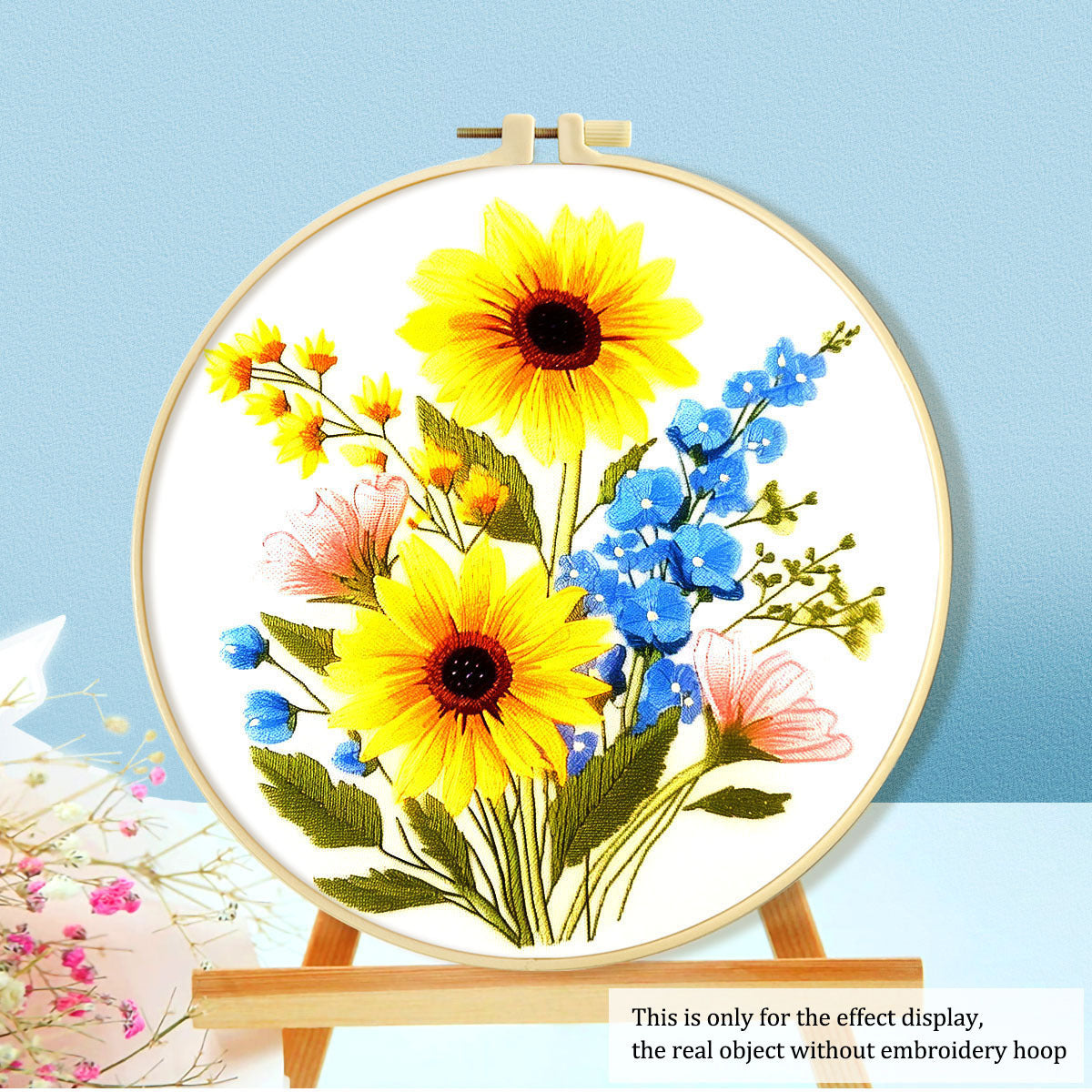 KTX-316115 Mushroom Embroidery DIY Kit with Various Cartoon Designs and Complete Accessories