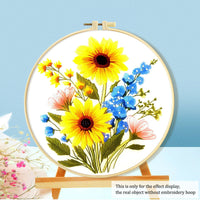 HKM-316115 Mushroom Embroidery DIY Kit with Various Cartoon Designs and Complete Accessories