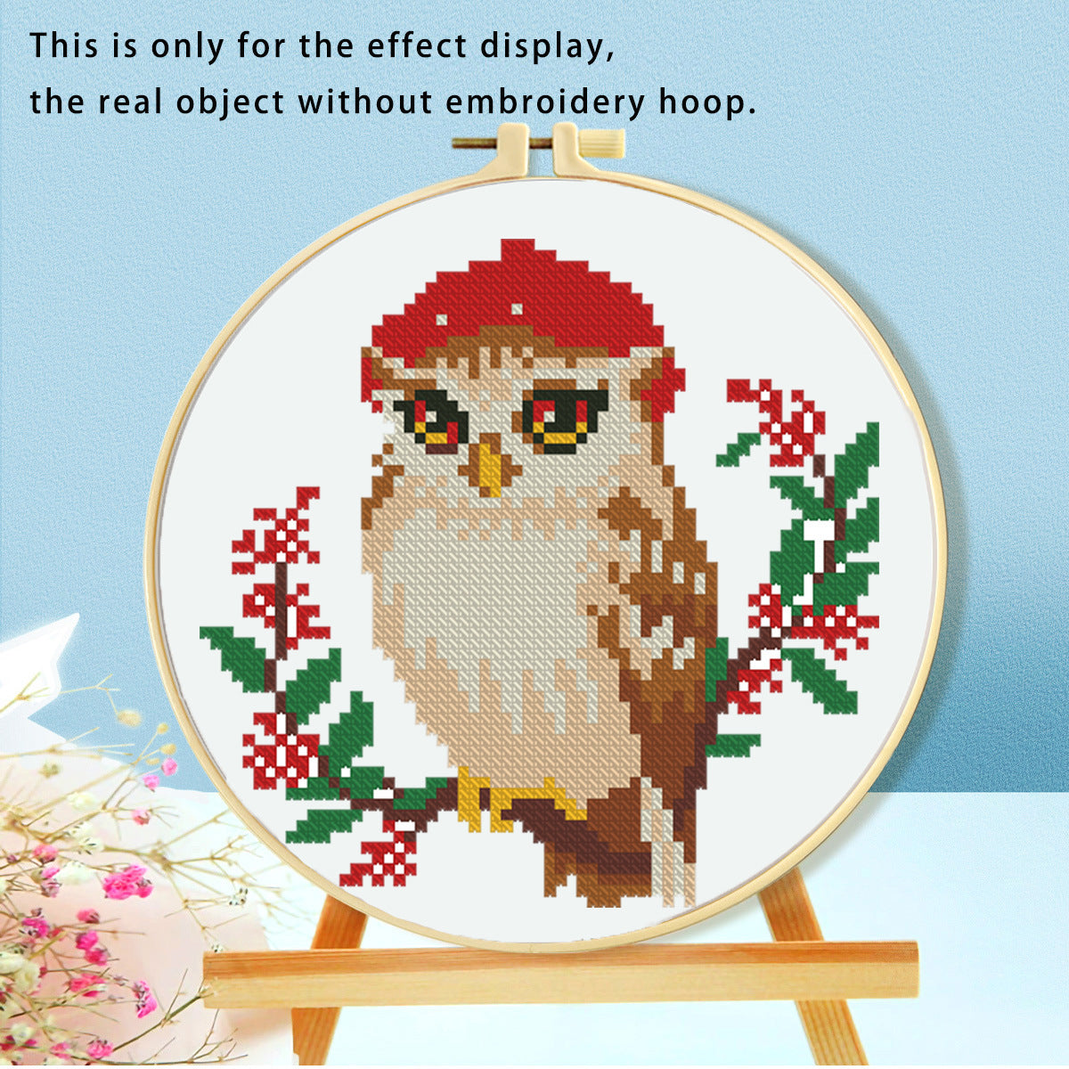 KTX-316115 Mushroom Embroidery DIY Kit with Various Cartoon Designs and Complete Accessories