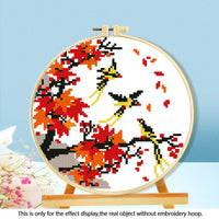 HKM-316115 Mushroom Embroidery DIY Kit with Various Cartoon Designs and Complete Accessories