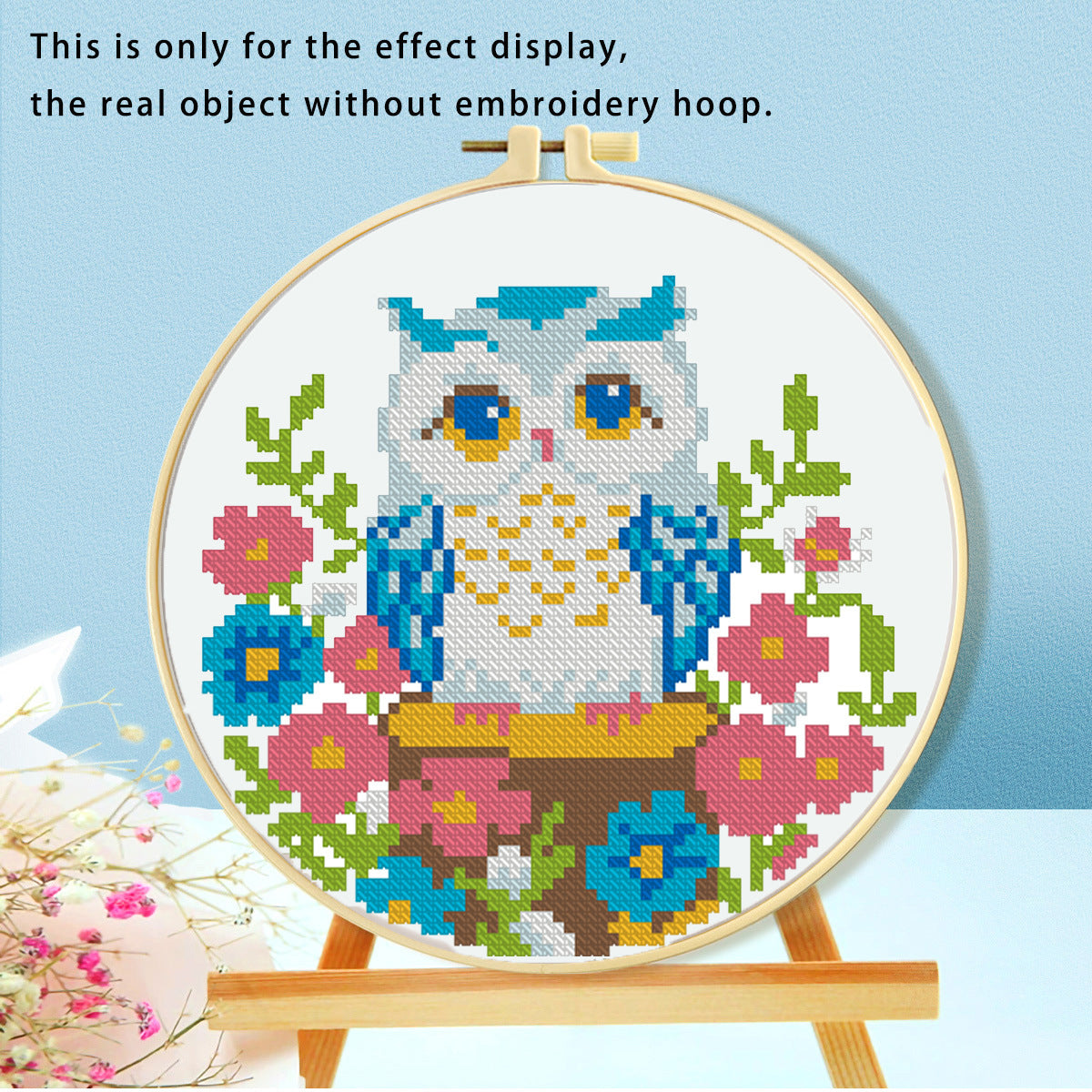 KTX-316115 Mushroom Embroidery DIY Kit with Various Cartoon Designs and Complete Accessories