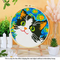 HKM-316115 Mushroom Embroidery DIY Kit with Various Cartoon Designs and Complete Accessories