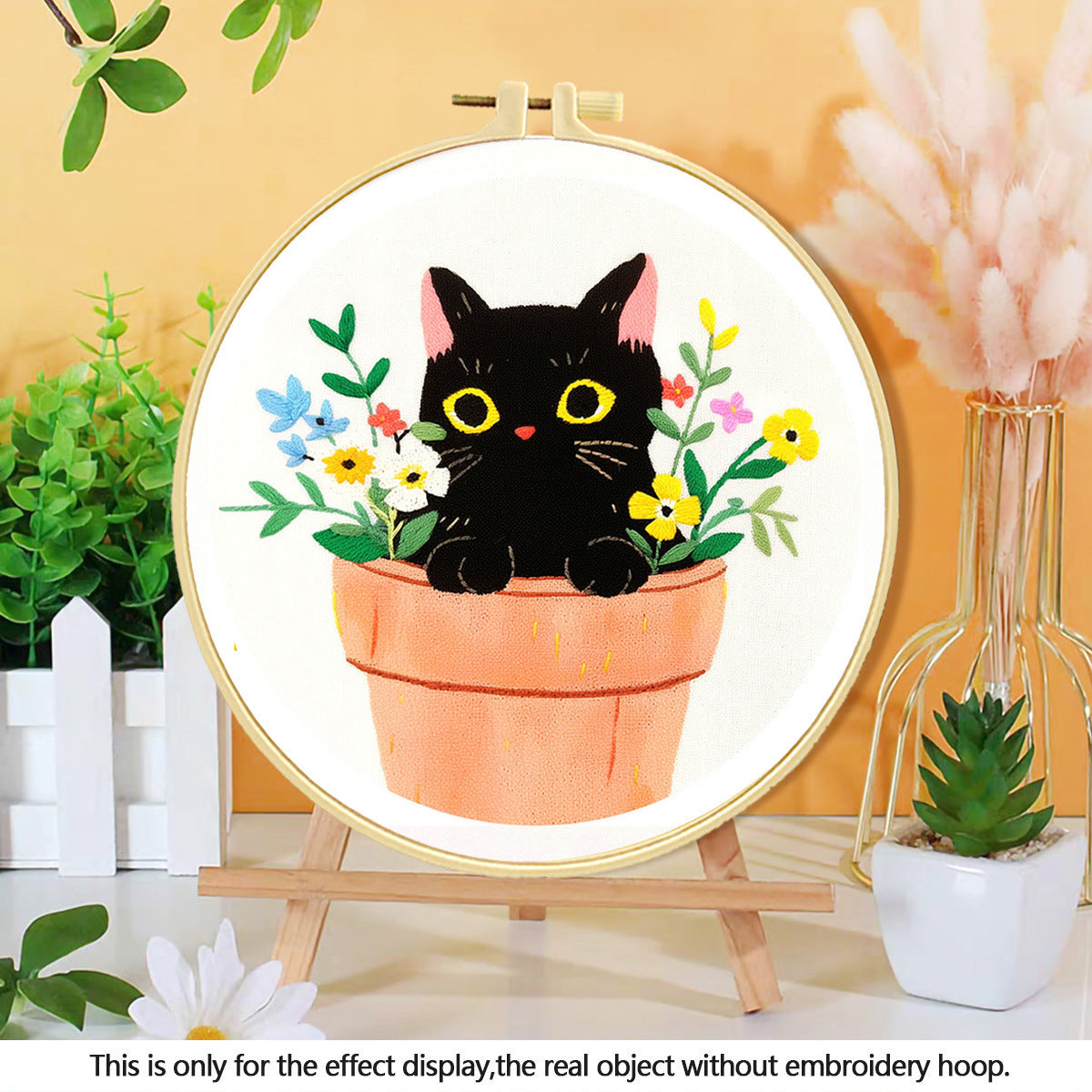 KTX-316115 Mushroom Embroidery DIY Kit with Various Cartoon Designs and Complete Accessories