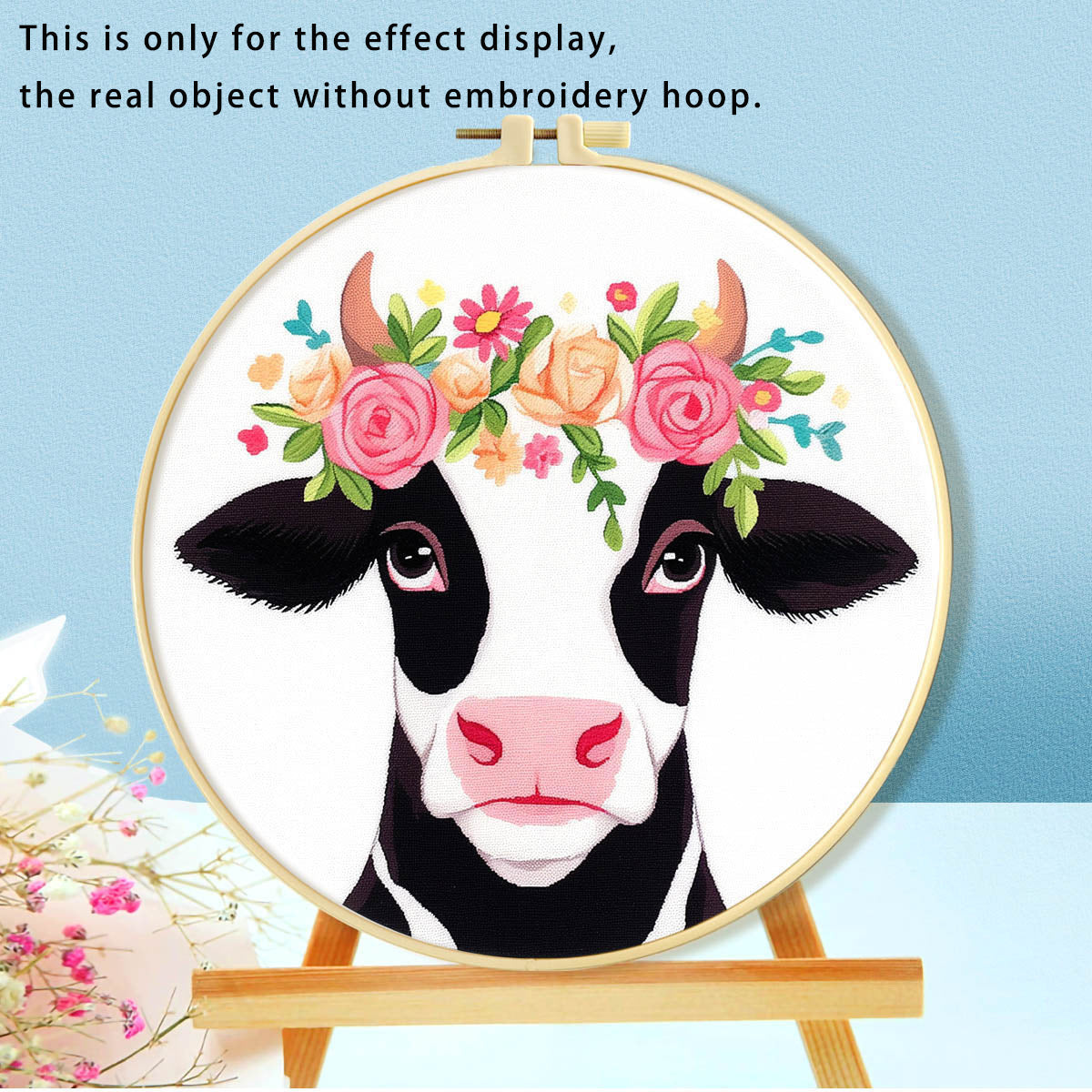 KTX-316115 Mushroom Embroidery DIY Kit with Various Cartoon Designs and Complete Accessories