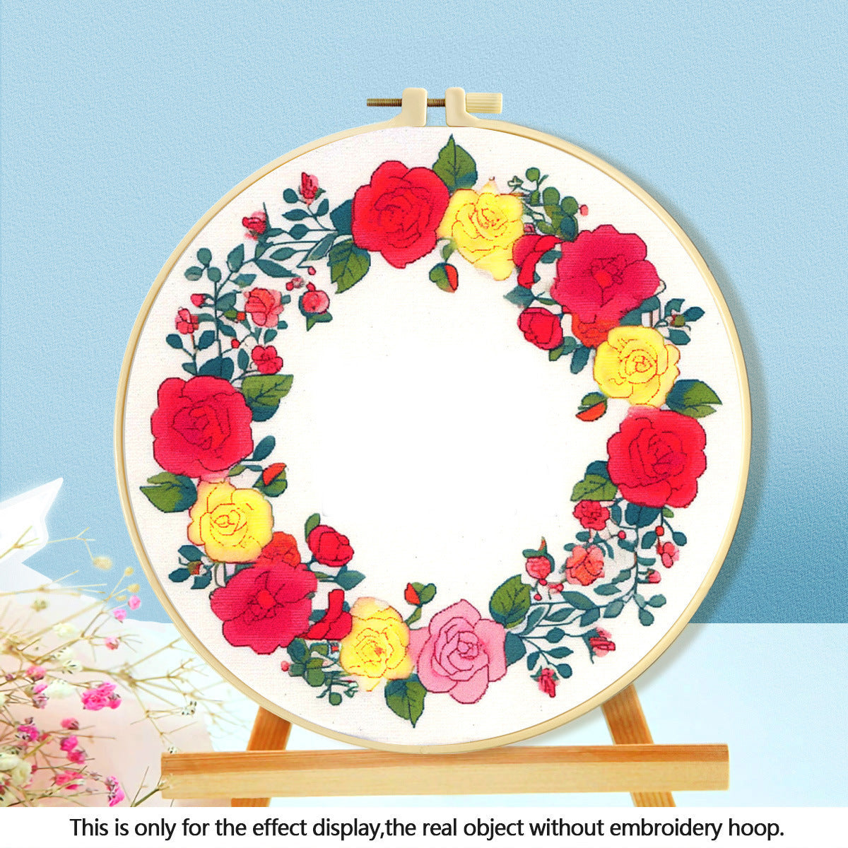 KTX-316115 Mushroom Embroidery DIY Kit with Various Cartoon Designs and Complete Accessories