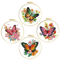 HKM-316115 Mushroom Embroidery DIY Kit with Various Cartoon Designs and Complete Accessories