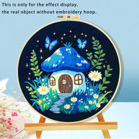 HKM-316115 Mushroom Embroidery DIY Kit with Various Cartoon Designs and Complete Accessories