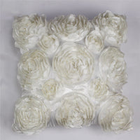 HKM-316115 Rose Embroidery Pillowcase in Pink, Ivory, Mint Green, and Rose - Soft Polyester Fabric