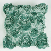 HKM-316115 Rose Embroidery Pillowcase in Pink, Ivory, Mint Green, and Rose - Soft Polyester Fabric