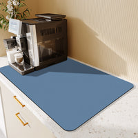 HKM-316179 Absorbent Square Drying Mat for Bar Counter and Kitchen Basin - Non-slip Water Draining Pad