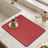 HKM-316179 Absorbent Square Drying Mat for Bar Counter and Kitchen Basin - Non-slip Water Draining Pad