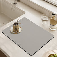 HKM-316179 Absorbent Square Drying Mat for Bar Counter and Kitchen Basin - Non-slip Water Draining Pad