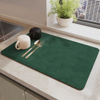 HKM-316179 Absorbent Square Drying Mat for Bar Counter and Kitchen Basin - Non-slip Water Draining Pad