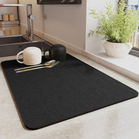 HKM-316179 Absorbent Square Drying Mat for Bar Counter and Kitchen Basin - Non-slip Water Draining Pad
