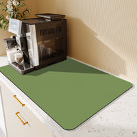 HKM-316179 Absorbent Square Drying Mat for Bar Counter and Kitchen Basin - Non-slip Water Draining Pad