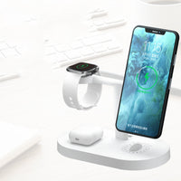 HKM-316179 Three-in-One Wireless Charger with MagSafe for iPhone 12 - 15W Fast Charging, Aromatherapy, Qi Certified