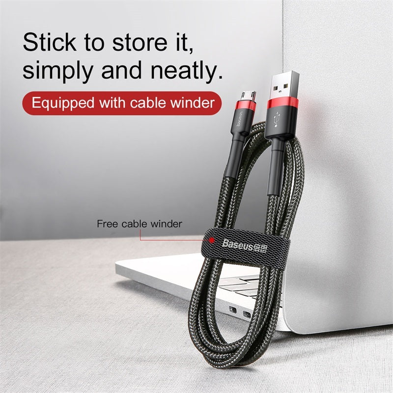 HKM-316307 Android Data Cable for Fast Charging - Compatible with Xiaomi Devices - Red, Gray, and Black Options