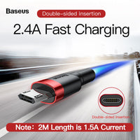 HKM-316307 Android Data Cable for Fast Charging - Compatible with Xiaomi Devices - Red, Gray, and Black Options