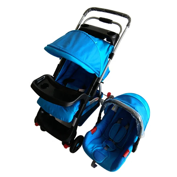 KTX-316307 Newborn Baby Stroller with Adjustable Canopy and Compact Folding Design