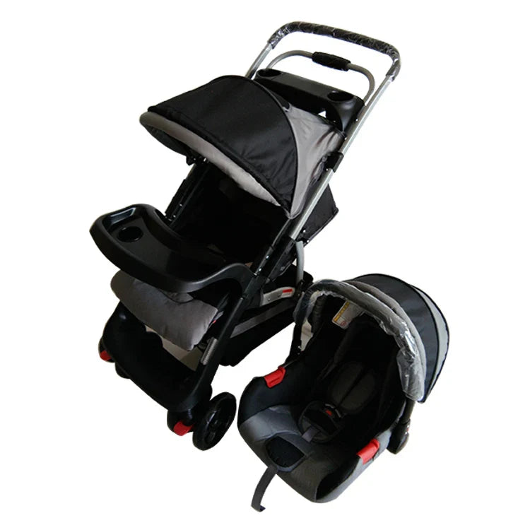 KTX-316307 Newborn Baby Stroller with Adjustable Canopy and Compact Folding Design