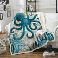 HKM-316435 European Style Comfort Coral Fleece Blanket - Soft Lamb Wool, 150x200cm, Plus Velvet Thickness
