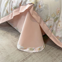 HKM-316435 Luxury Long-staple Cotton Four-piece Bedding Set with Geometric Design in Multiple Sizes