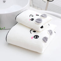 HKM-316691 Coral Velvet Bath Towel Set with Rabbit Ears in Gift Box - Various Colors Available