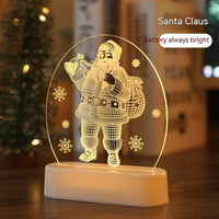 HKM-316883 Warm White Christmas Night Light Decoration - USB/Battery Powered LED Ambiance Light - 16.2cm x 13cm