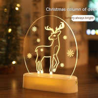 HKM-316883 Warm White Christmas Night Light Decoration - USB/Battery Powered LED Ambiance Light - 16.2cm x 13cm