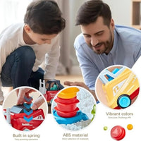 HKM-316947 Kids Montessori Engineer Forklift Balancing Stacking Game Toy