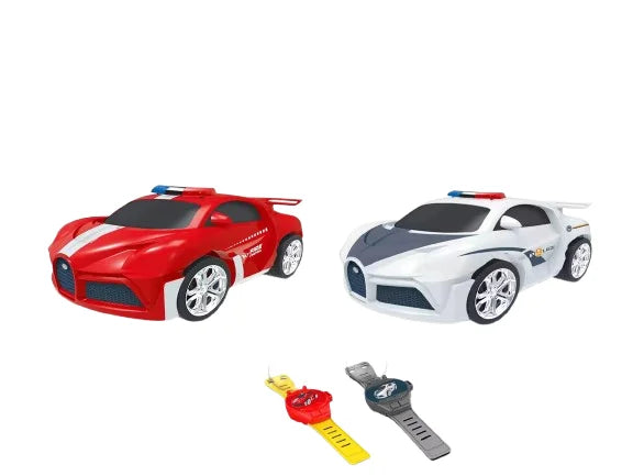 HKM-317267 Mini Remote Control Car with Watch Controller - USB Rechargeable Cartoon Racing Toy for Ages 5 and Up