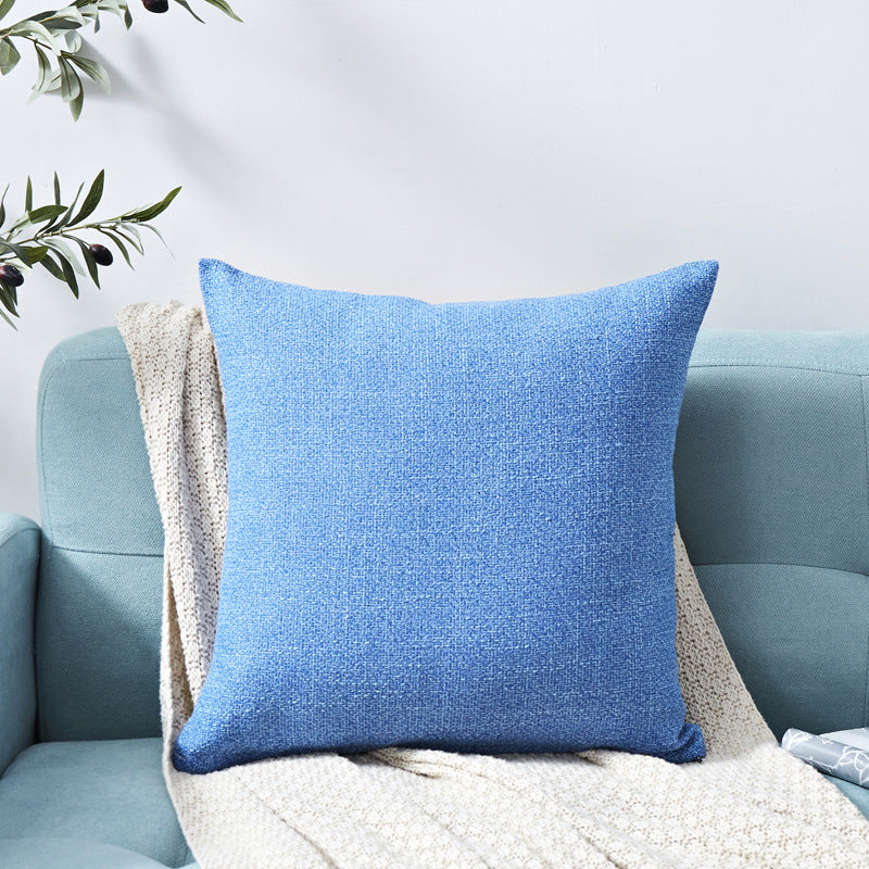 HKM-317395 Chenille Plain Hug Pillowcase for Office and Home - Available in Multiple Sizes