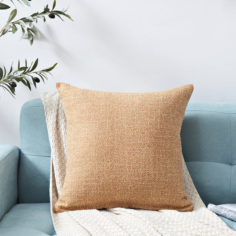HKM-317395 Chenille Plain Hug Pillowcase for Office and Home - Available in Multiple Sizes