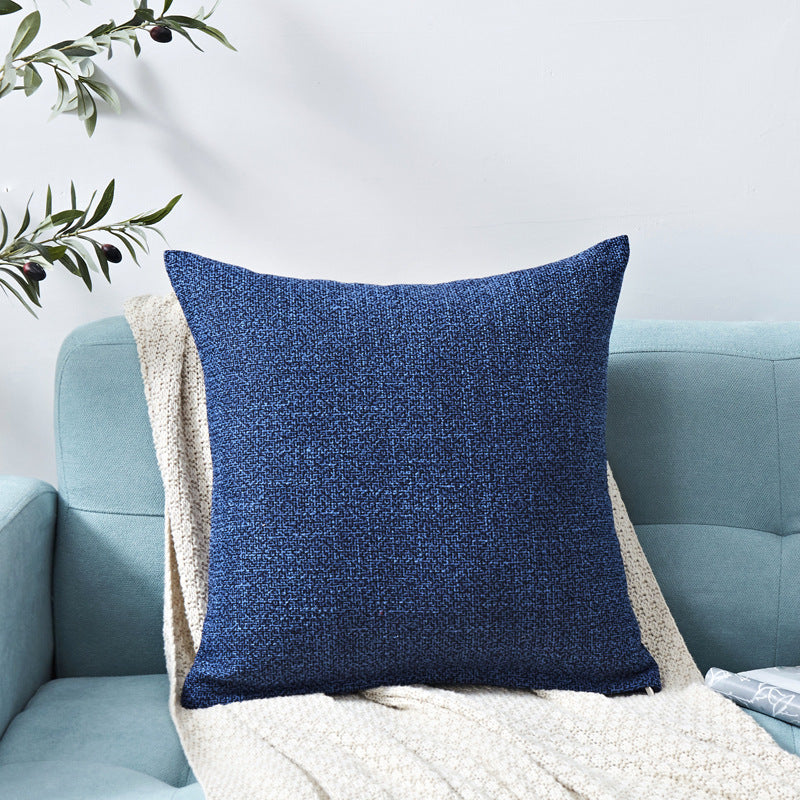 HKM-317395 Chenille Plain Hug Pillowcase for Office and Home - Available in Multiple Sizes