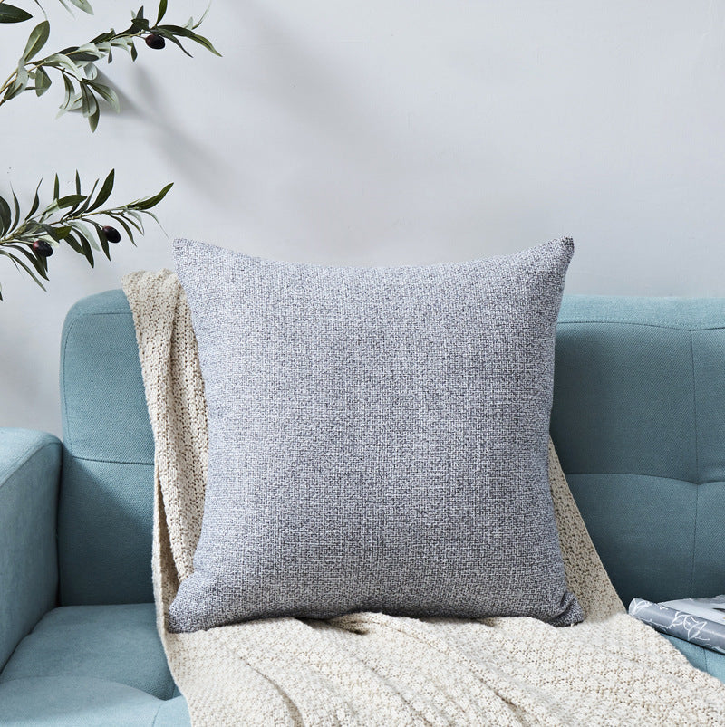 HKM-317395 Chenille Plain Hug Pillowcase for Office and Home - Available in Multiple Sizes