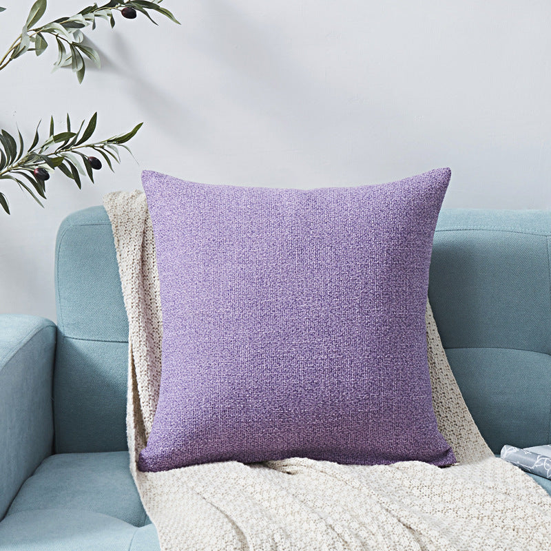 HKM-317395 Chenille Plain Hug Pillowcase for Office and Home - Available in Multiple Sizes