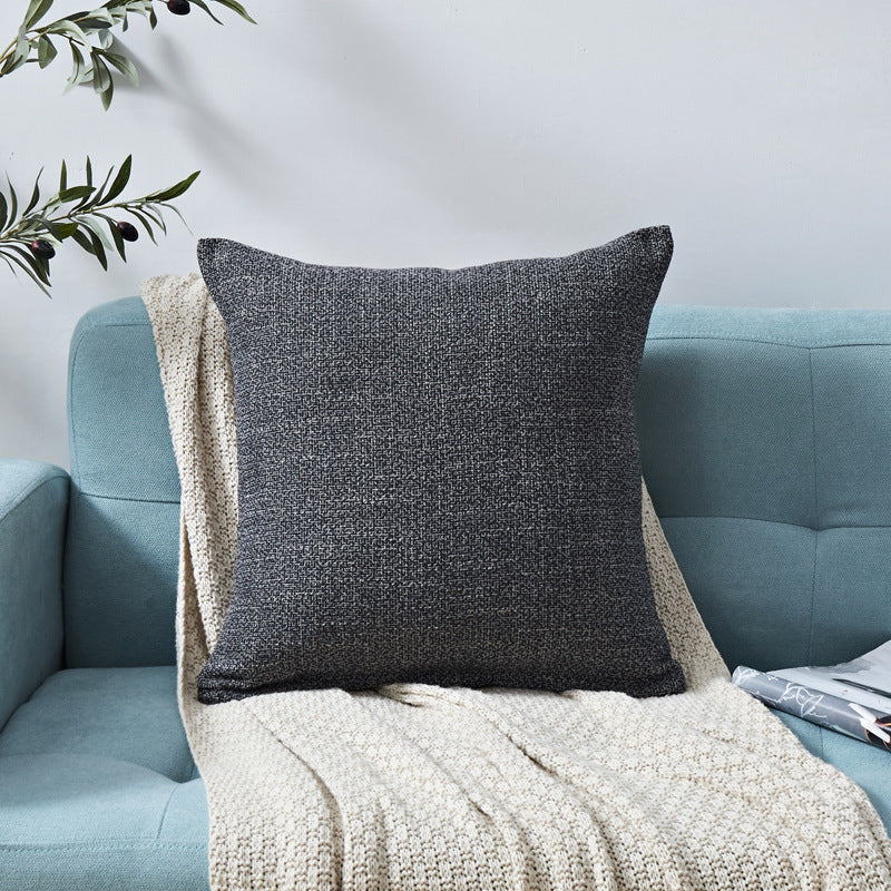 HKM-317395 Chenille Plain Hug Pillowcase for Office and Home - Available in Multiple Sizes