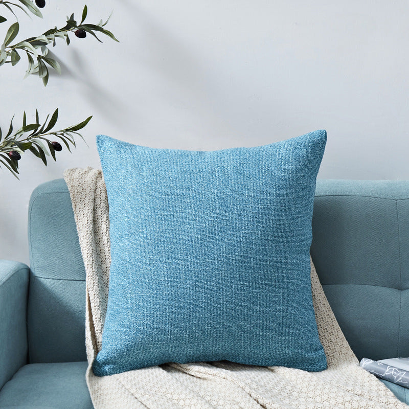 HKM-317395 Chenille Plain Hug Pillowcase for Office and Home - Available in Multiple Sizes